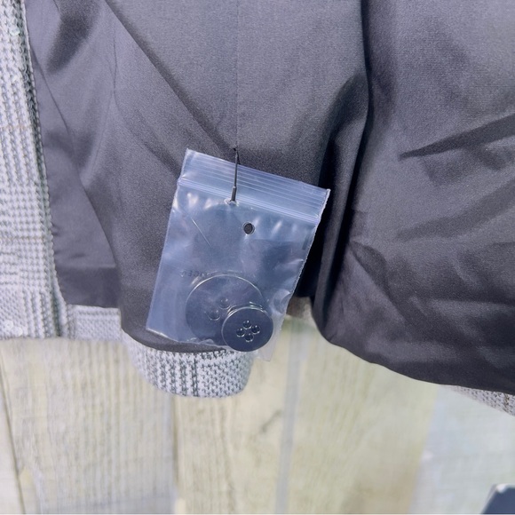 Tommy Hilfiger Size 10 Clear Palette Mixed Patter Black/Gray/White Jacket - Picture 12 of 14